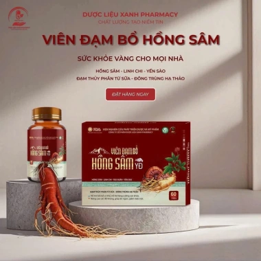 Viên Đạm Bổ Hồng Sâm YD 60V - Tăng Đề Kháng, Bổ Sức Khỏe, Ăn Ngon, Giá 278k