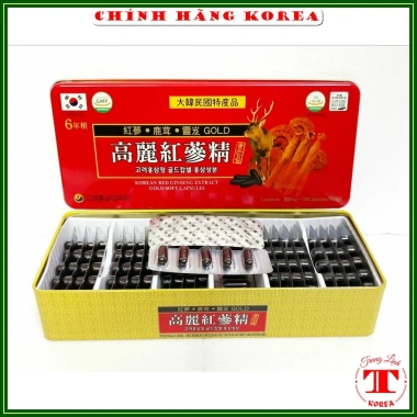 Viên đạm hồng sâm Hàn Quốc hộp đỏ 120 viên - Giá 488.000đ, tăng sức khỏe, năng lượng 4