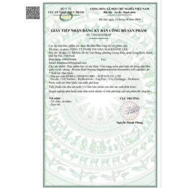 Viên Đạm Hồng Sâm Linh Chi Nhung Hươu 60 viên Bio Hàn Quốc - Giá chỉ 189.000 VND, giảm mạnh