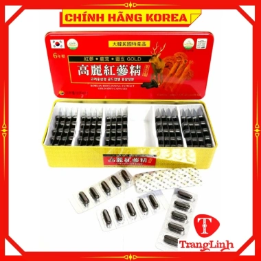 Viên đạm hồng sâm nhung hươu linh chi 120 viên hộp đỏ Đạm sâm tổng hợp Hàn Quốc giá ưu đãi 489k