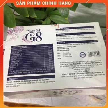 Viên Đẹp Da NUZES GOLD G8 Chính Hãng - Tạm Biệt Tàn Nhang, Xua Tan Vết Nám, 40 Viên 650k
