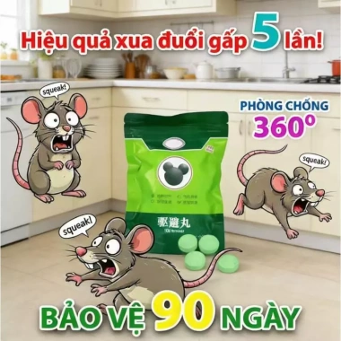 Viên Đuổi Chuột Không Mùi - An Toàn Gia Đình Bảo Vệ Bếp và Kho Hiệu Quả 12 Tháng Viên Đuổi Chuột Không Mùi - An Toàn Gia Đình Bảo Vệ Bếp và Kho Hiệu Quả 12 Tháng