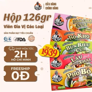 Viên Gia Vị Ông Chà 126gr - Hàng Chính Hãng, Giá Siêu Ưu Đãi 17.551₫