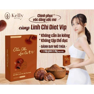 Viên giảm cân Linh Chi Diet VIP (mẫu mới) + gói detox - Giá ưu đãi 290.000đ