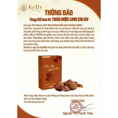 Viên giảm cân Linh Chi Diet VIP (mẫu mới) + gói detox - Giá ưu đãi 290.000đ