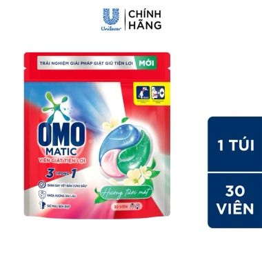 Viên giặt xả đa năng 3 trong 1 Omo Matic - Giặt sạch, thơm lâu, giá 120k 2