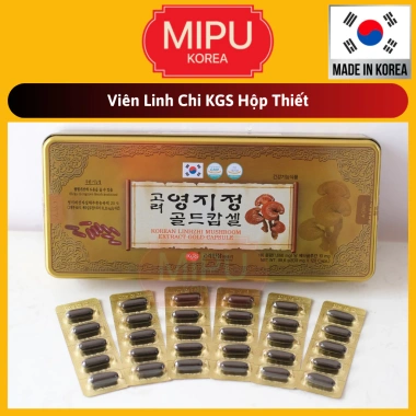 Viên Linh Chi Hộp Thiết KGS Hàn Quốc 99.6g (830mg x120) - Giá 750.000đ, giảm 18%