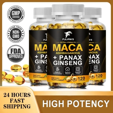Viên nang nhân sâm Maca Ashwagandha + Panax - Căng thẳng, sức khỏe, miễn dịch 1 Viên nang nhân sâm Maca Ashwagandha + Panax - Căng thẳng, sức khỏe, miễn dịch 1