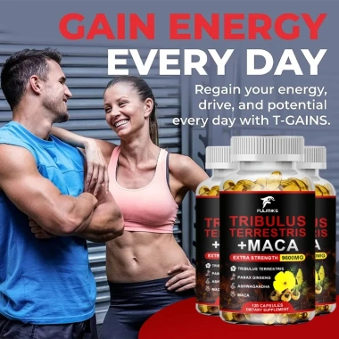 Viên nang Tribulus Terrestris + Maca cho nam nữ - Tăng năng lượng, tâm trạng, sức khỏe, hiệu suất