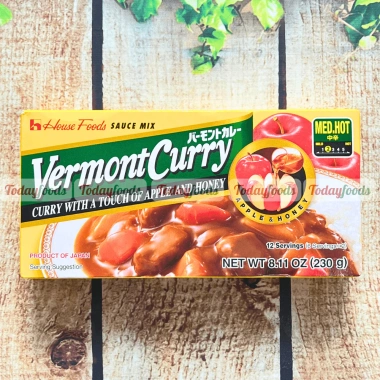 Viên Nấu Cà Ri Nhật VERMONT CURRY Táo Mật Ong - Mặn Ngọt Cay Vừa 12 Khẩu Phần 230g Giá 130k 10