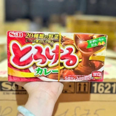 Viên nấu cà ri S&B Nhật Bản 180g - Hương vị thơm ngon, giảm giá 85.000đ 10 Viên nấu cà ri S&B Nhật Bản 180g - Hương vị thơm ngon, giảm giá 85.000đ 10