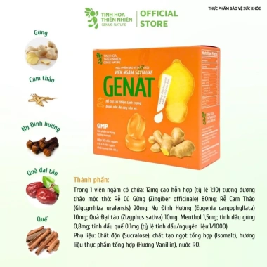 Viên ngậm SAYTAUXE GENAT 20 viên: Giảm buồn nôn do say tàu xe, giá chỉ 65.000 VND 2 Viên ngậm SAYTAUXE GENAT 20 viên: Giảm buồn nôn do say tàu xe, giá chỉ 65.000 VND 2
