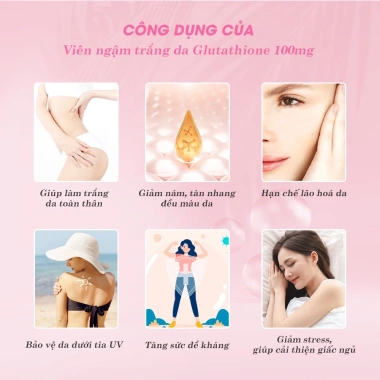 Viên Ngậm Trắng Da Dưới Lưỡi Glutathione 100mg Nhập Khẩu Italy Giá Ưu Đãi 1.325.000 5 Viên Ngậm Trắng Da Dưới Lưỡi Glutathione 100mg Nhập Khẩu Italy Giá Ưu Đãi 1.325.000 5