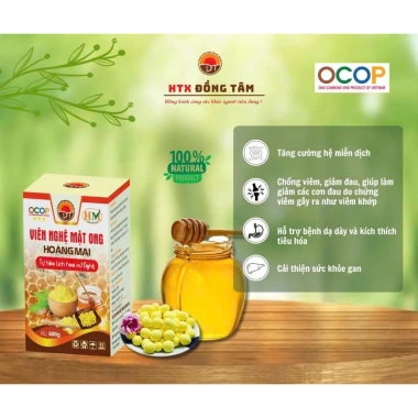 Viên Nghệ Mật Ong OCOP 3 Sao Hoàng Mai – Tốt Dạ Dày, Giảm Viêm, Dưỡng Da Sáng Mịn 3 Viên Nghệ Mật Ong OCOP 3 Sao Hoàng Mai – Tốt Dạ Dày, Giảm Viêm, Dưỡng Da Sáng Mịn 3