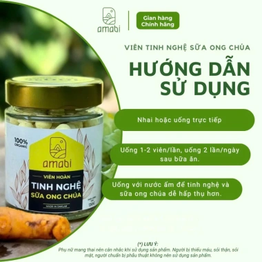Viên nghệ mật ong sữa ong chúa Amabi 330g - Giảm giá tới 21% hỗ trợ sức đề kháng 3