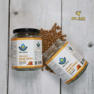 Viên Nghệ Trắng Tẩm Mật Ong QNA Farm - Nghệ Rừng 100% Tự Nhiên, Giàu Curcumin, Hũ 150gr - Giảm còn 140.000 VND
