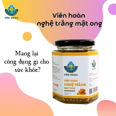 Viên Nghệ Trắng Tẩm Mật Ong QNA Farm - Nghệ Rừng 100% Tự Nhiên, Giàu Curcumin, Hũ 150gr - Giảm còn 140.000 VND