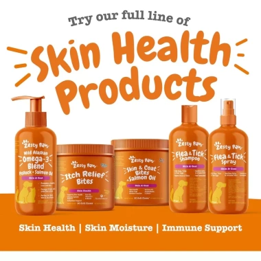Viên nhai Vitamin Salmon Oil ZESTY PAWS 90 viên cho chó - tiêu hoá, miễn dịch, da lông, tim mạch 9 Viên nhai Vitamin Salmon Oil ZESTY PAWS 90 viên cho chó - tiêu hoá, miễn dịch, da lông, tim mạch 9