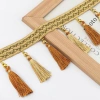 Viền Ren Vàng 1m Dài - Phụ Kiện DIY Trang Trí Gia Đình, Vải Webb Tassel