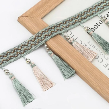 Viền Ren Vàng 1m Dài - Phụ Kiện DIY Trang Trí Gia Đình, Vải Webb Tassel 6 Viền Ren Vàng 1m Dài - Phụ Kiện DIY Trang Trí Gia Đình, Vải Webb Tassel 6