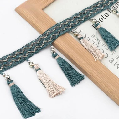 Viền Ren Vàng 1m Dài - Phụ Kiện DIY Trang Trí Gia Đình, Vải Webb Tassel 8 Viền Ren Vàng 1m Dài - Phụ Kiện DIY Trang Trí Gia Đình, Vải Webb Tassel 8