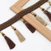 Viền Ren Vàng 1m Dài - Phụ Kiện DIY Trang Trí Gia Đình, Vải Webb Tassel 9