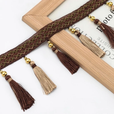 Viền Ren Vàng 1m Dài - Phụ Kiện DIY Trang Trí Gia Đình, Vải Webb Tassel 9 Viền Ren Vàng 1m Dài - Phụ Kiện DIY Trang Trí Gia Đình, Vải Webb Tassel 9