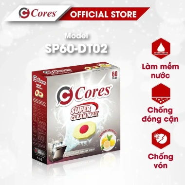 Viên Rửa Bát Cores 60 Viên + Muối Chuyên Dụng - Giá chỉ 89.000đ, sạch bát tối ưu 7