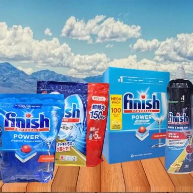 Viên rửa bát Finish 100 + Muối rửa bát 1.2kg + Nước làm bọt Eco - 149.000đ