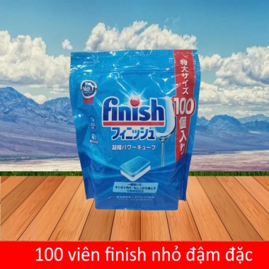 Viên rửa bát Finish 100 + Muối rửa bát 1.2kg + Nước làm bọt Eco - 149.000đ