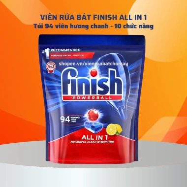 Viên rửa bát Finish All in 1 Classic, Ultimate – Nhập khẩu Chính hãng, 150 viên, giảm giá 4