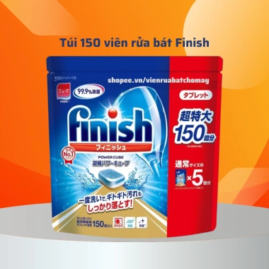 Viên rửa bát Finish All in 1 Classic, Ultimate – Nhập khẩu Chính hãng, 150 viên, giảm giá 7