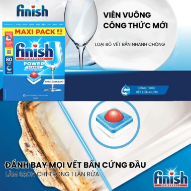 Viên rửa bát Finish Classic nhập khẩu Đức - Xóa sạch dầu mỡ, giá chỉ 105.000₫ 2