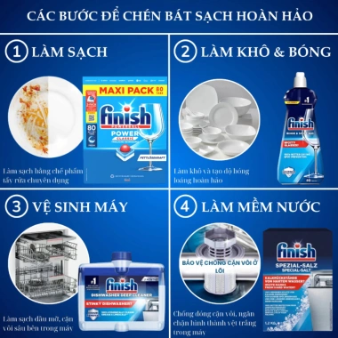 Viên rửa bát Finish Classic nhập khẩu Đức - Xóa sạch dầu mỡ, giá chỉ 105.000₫ 9