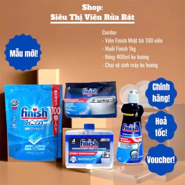 Viên rửa bát Finish Power Essential All in 1 Quantum – Nhiều chức năng, tem phụ chính hãng, giá ưu đãi 134.847₫ 5