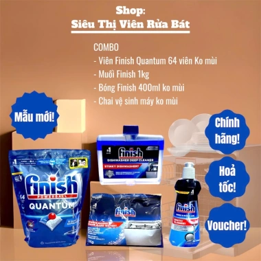 Viên rửa bát Finish Power Essential All in 1 Quantum – Nhiều chức năng, tem phụ chính hãng, giá ưu đãi 134.847₫ 9