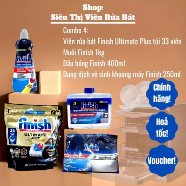 Viên rửa bát Finish Power Essential All in 1 Quantum – Nhiều chức năng, tem phụ chính hãng, giá ưu đãi 134.847₫ 10