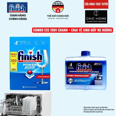 Viên rửa bát Finish Power Essential hương chanh 6x 100 viên - Nhập khẩu chính hãng, giảm giá 22% 3
