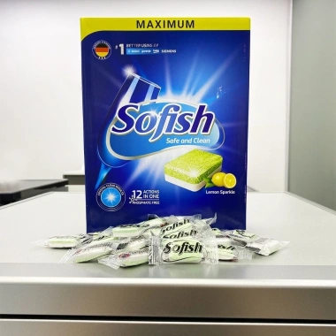 Viên Rửa Bát Sofish MAXIMUM - Tẩy Dầu Mỡ Sâu, Giặt Sạch, Giá Ưu Đãi 270.000₫