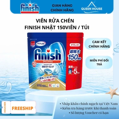 Viên rửa chén bát Finish Nhật không hương 150 viên Giá 268.000₫ hàng chính hãng 2