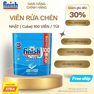 Viên rửa chén bát Finish Nhật không hương 150 viên Giá 268.000₫ hàng chính hãng 4