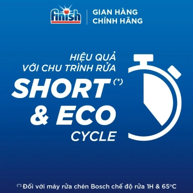 Viên Rửa Chén Finish Powerball Hương Chanh 100 viên Tiết kiệm Sạch Bóng 424.000 VND