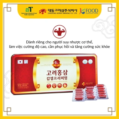 Viên Sâm Nhung Linh Chi Đông Trùng Hạ Thảo DAEDONG Ginseng Hàn Quốc - 880.000đ, giảm 22% 9