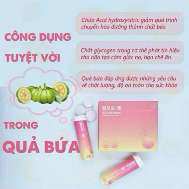 Viên sủi chuyển hoá chất béo Balporo BBae Hàn Quốc - Giảm cân hiệu quả BBae Lab 690k