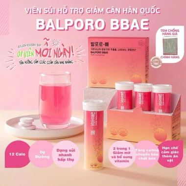 Viên sủi chuyển hoá chất béo Balporo BBae Hàn Quốc - Giảm cân hiệu quả BBae Lab 690k