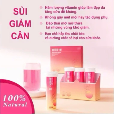 Viên sủi chuyển hoá chất béo Balporo BBae Hàn Quốc - Giảm cân hiệu quả BBae Lab 690k