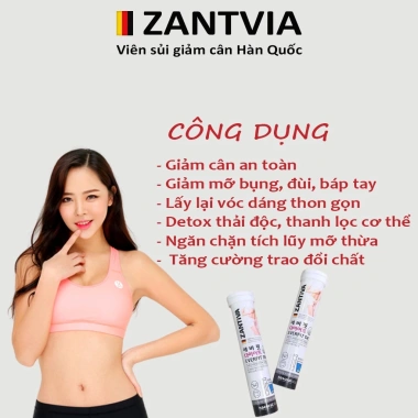 Viên Sủi Giảm Cân Zantiva Everfit Diet Giảm cân nhanh không thuốc giá 145.000 VND 4