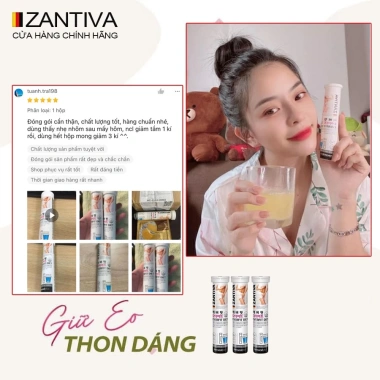 Viên Sủi Giảm Cân Zantiva Everfit Diet Giảm cân nhanh không thuốc giá 145.000 VND 7