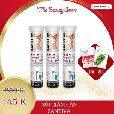 Viên Sủi Giảm Cân Zantiva Everfit Diet Giảm cân nhanh không thuốc giá 145.000 VND 10