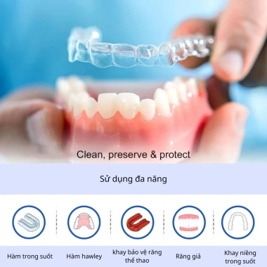 Viên sủi vệ sinh hàm Invisalign Dr.Ortho - Máng trong suốt, làm sạch khay niềng, giảm giá 18.997₫ 2